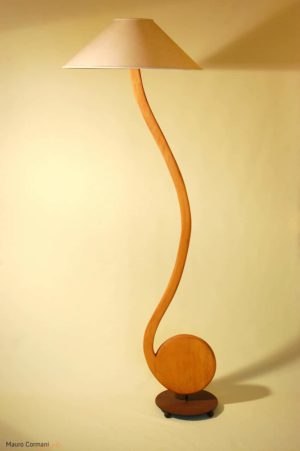 Croma - Piantana in legno naturale